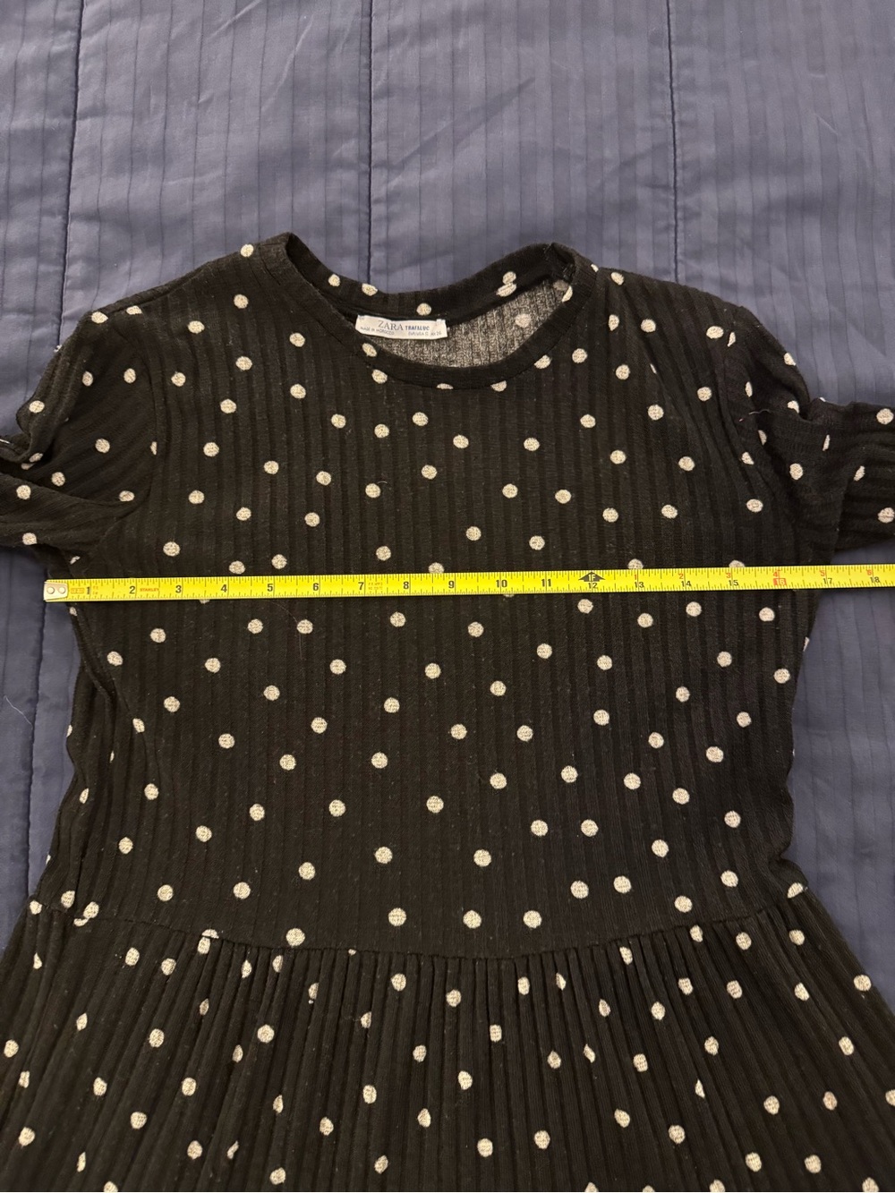 Zara Polka Dot Sweater Dress Long Sleeved Size Small - Picture 5 of 7
